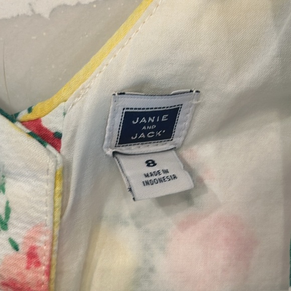 Janie and Jack Girl’s 8 Peplum Top Size 8 (Lemon Cafe) - Picture 6 of 6